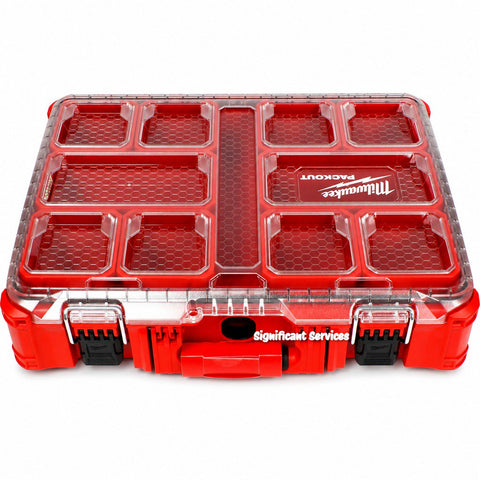 Milwaukee 48-22-8430 PACKOUT Small Parts Organizer 10-Compartment Storage Case