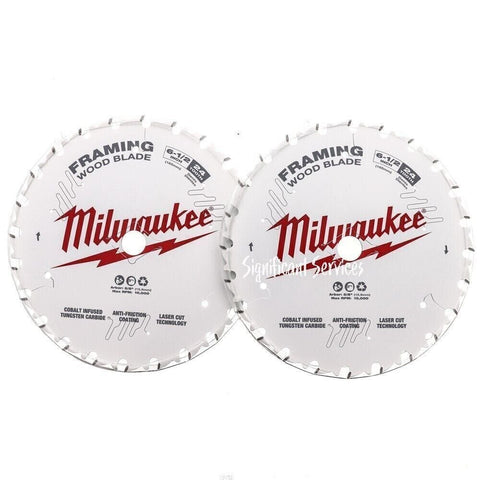 Milwaukee 48-41-0620 6-1/2" 24T High-Performance Framing Circular Saw Blades