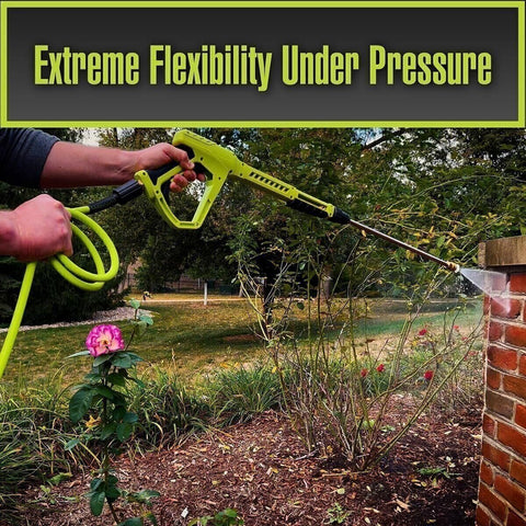 Flexzilla HFZPW426100Q-E Pressure Washer Hose 3/8 in x 100 ft 4200 PSI ZillaGreen