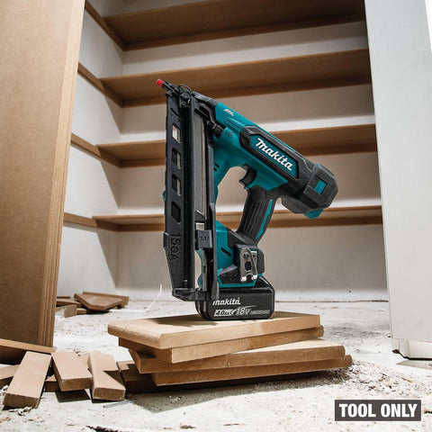 Makita XNB08Z 18V LXT Brushless Cordless 2-1/2 in 15 Ga Angled Finish Nailer