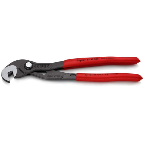 KNIPEX 87 41 250 RAP Tools Raptor Pliers (8741250) Red 10 inches German