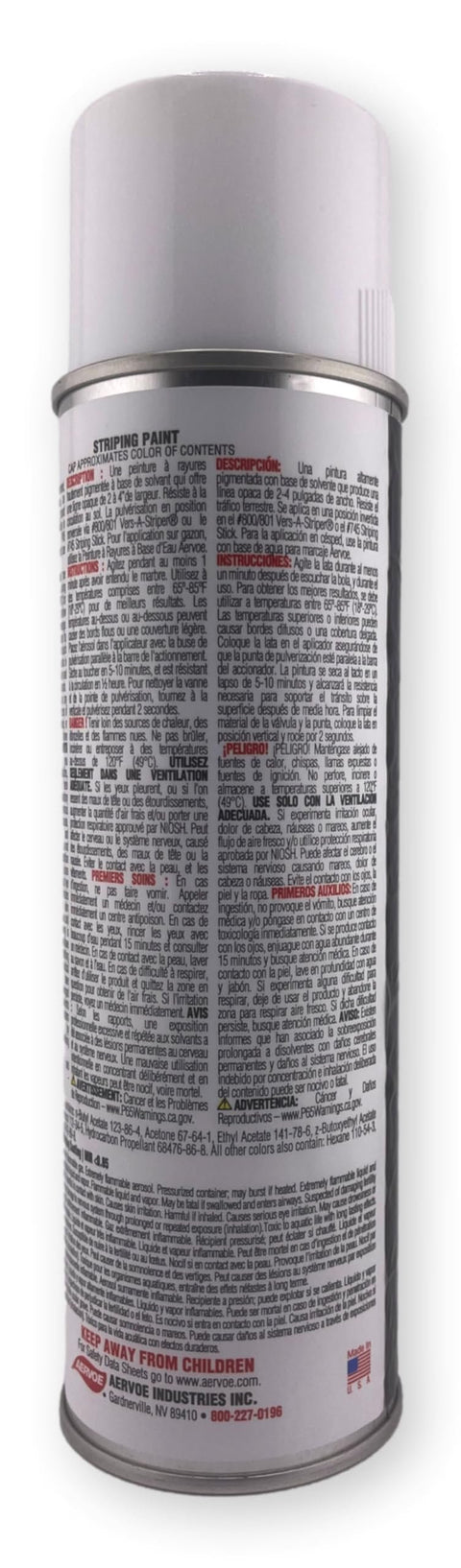 Aervoe 710 White Line Striper Spray Paint - Lot of 12