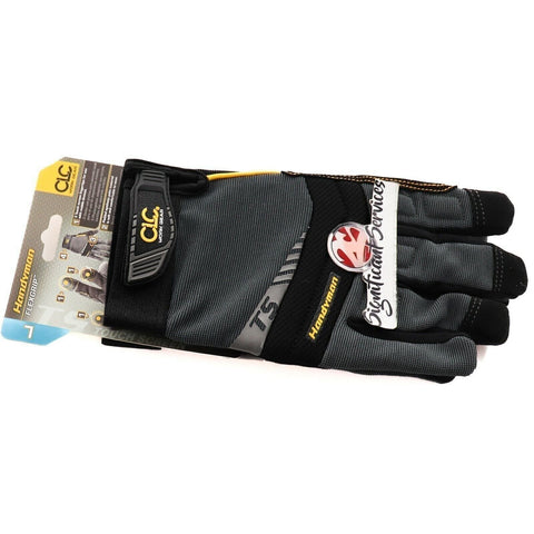 CLC 125L Handyman Flex Grip Work Gloves, Shrink Resistant, Improved Large
