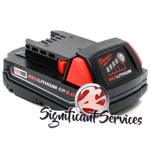 Milwaukee 48-59-1812 12V/18V Battery Charger and (2) 48-11-1820 18V 2.0Ah Batteries Combo Kit