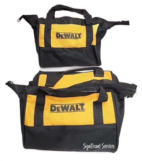 DeWALT Heavy Duty Ballistic Nylon Small Zipper 9" Tool Carry Bag Pouch 2-pack
