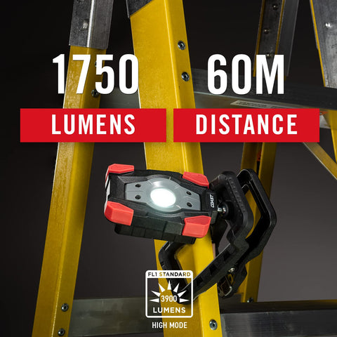 Coast CL20R 1750 Lumen Rechargeable Dual Power Rotating LED Magnetic Clamp Light