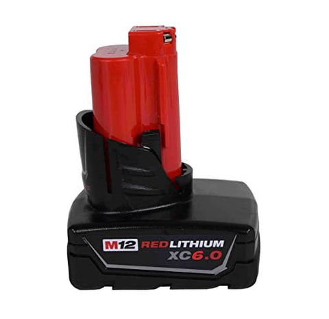 Milwaukee 48-11-2460 M12 12V Lithium-Ion XC Extended Capacity Battery Pack 6.0Ah (2-Pack)