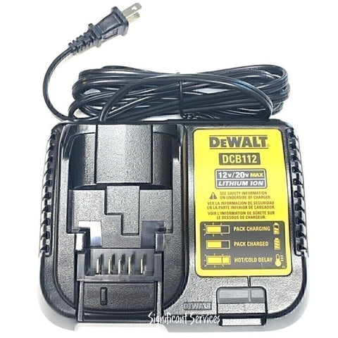 DEWALT DCB112 12V 20V MAX Li-ion Cordless Battery Charger Replace DCB115