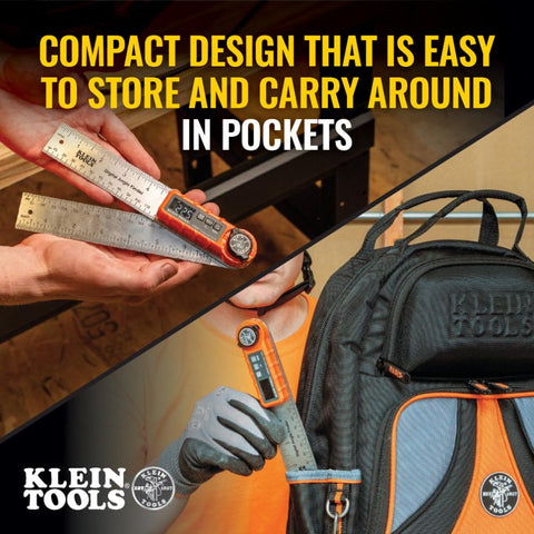 Klein Tools 935DAF Portable Digital Angle Finder Precision Miter Saw Protractor