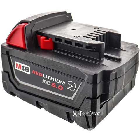 New Milwaukee 48-11-1850R M18 18V 5.0Ah Li-Ion XC Extended Capacity Battery Pack