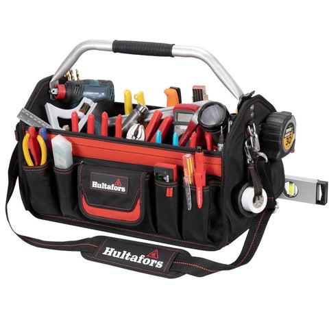 Hultafors Work Gear HT5597 18" in. Open-Top Tool Carrier Heavy Duty 35 Pockets