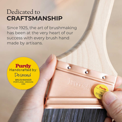 Purdy 144400240 Nylox Swan Paint Brush 4 in Tynex Nylon Flat Trim 6-Pack