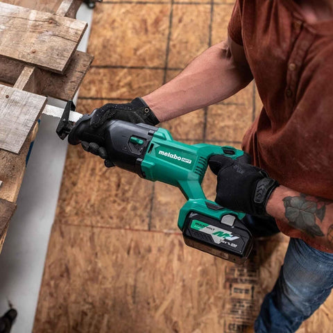 Metabo HPT 18V MultiVolt™ Cordless Reciprocating Saw | Tool Only - No Battery | Counter-balance Housing Reduces Vibration | Orbital Mode | CR18DBQ4