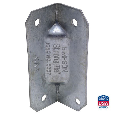 Simpson Strong-Tie GA1 Gusset Angle Connector 2-3/4 in Length for 6-10d Fasteners