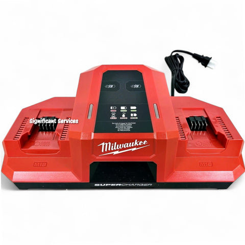 Milwaukee 48-59-1815 M18 18V Dual Bay Simultaneous Super Battery Charger, New
