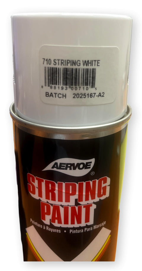 Aervoe 710 White Line Striper Spray Paint, Lot of 12