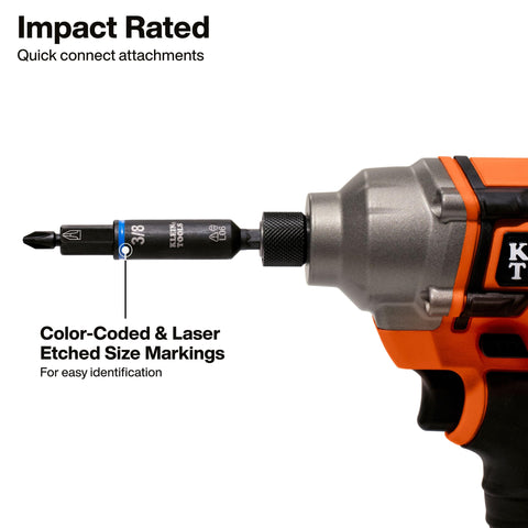 Klein Tools 32500HDRT KNECT Ratcheting Screwdriver, Multi-Bit Screwdriver/Nut Driver, Impact Rated 11-in-1 Tool with Phillips, Slotted, Square and Torx Tips