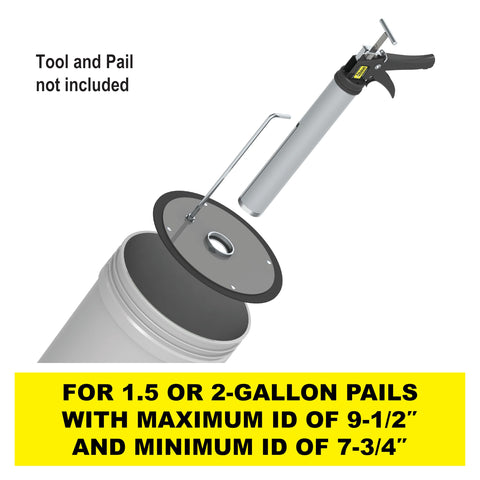 Albion Engineering 504-G01 Threaded Follow Plate for 2 Gallon Pail - 2 Gallon Pail / Follow Plate