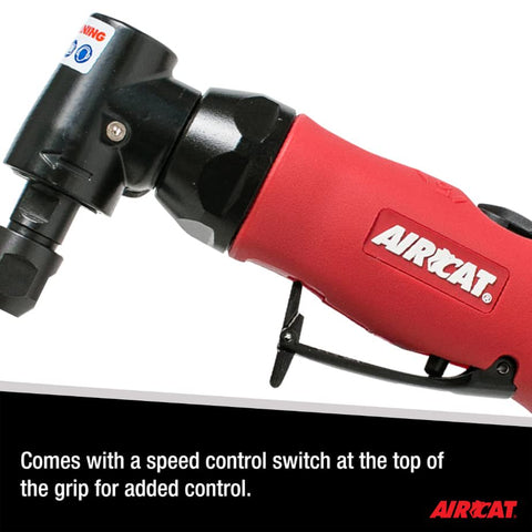 AIRCAT 6280 .75 HP Angle Die Grinder with Spindle Lock, 18,000 RPM