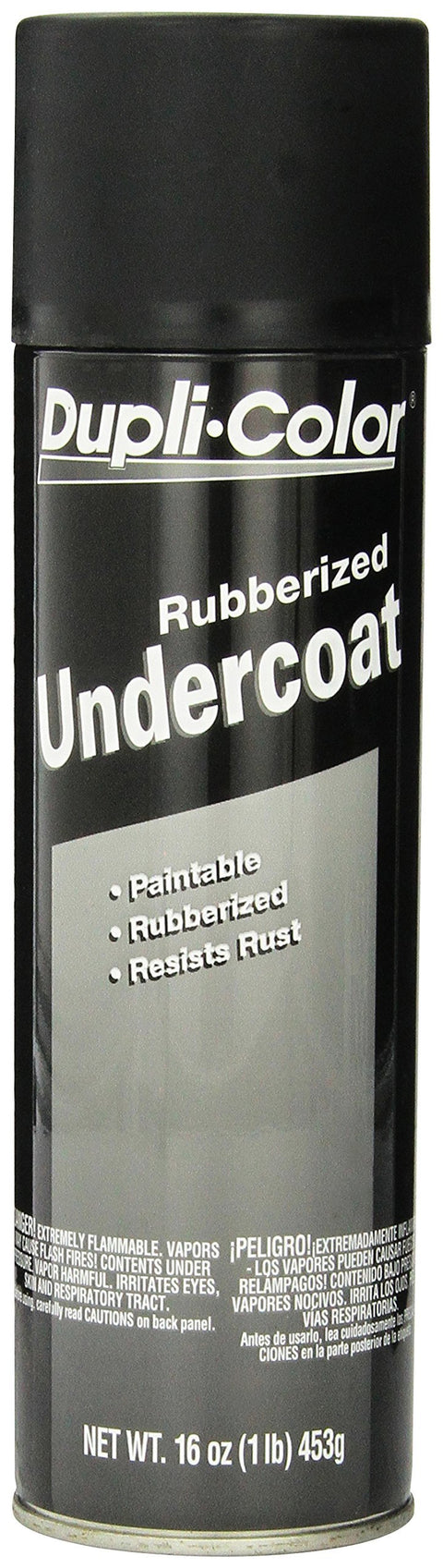 Dupli-Color EUC101A00 Paintable Rubberized Undercoat 16 oz. Black