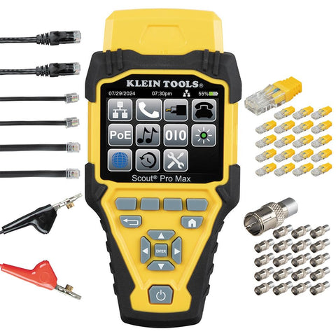 Klein VDV501-770 Scout Pro Max Cable Tester Ethernet Coax Phone Test Map Remotes