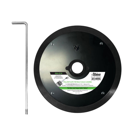 Albion Engineering 504-G16 Slip-on Follow Plate for 2 Gallon Pail No Threading