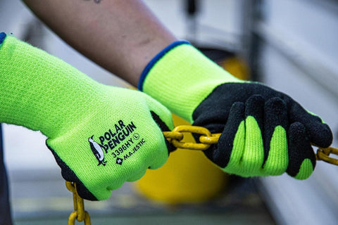 Majestic 3396HY Polar Penguin Winter Hi Vis Yellow Gloves X-Large 12 Pair