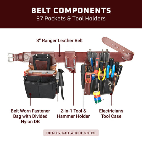 Occidental Leather 5590 LG Commercial Electrician's Set