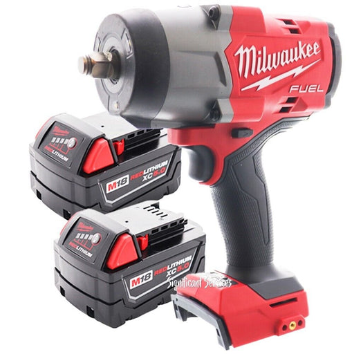 Milwaukee 2967-20 M18 FUEL   1/2 in High Torque Impact Wrench 2 5.0 Ah Batteries