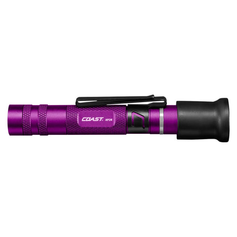 Coast COS31356 HP2R 280 Lumen Rechargeable Penlight with Twist Focus - Purple