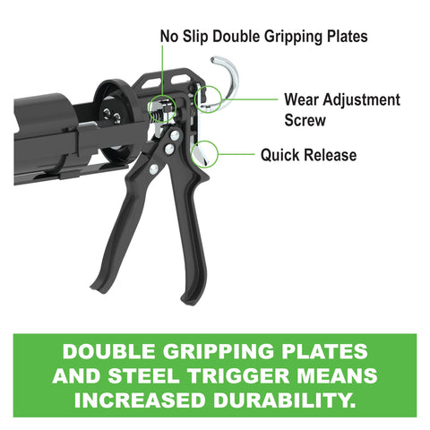 Albion Engineering B12MG B-Line Manual Mortar and Grout Gun for Pointing