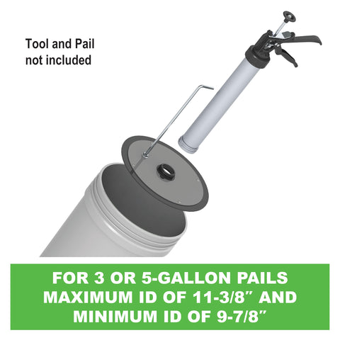 Albion Engineering 504-G16 Slip-on Follow Plate for 2 Gallon Pail No Threading