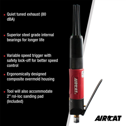 AIRCAT 6390 Compact Needle Scaler, 4,800 BPM, 1-1/4" Stroke