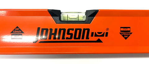 Johnson Level & Tool 1741-4800 48 in Aluminum Box Beam Level Orange 1-Level