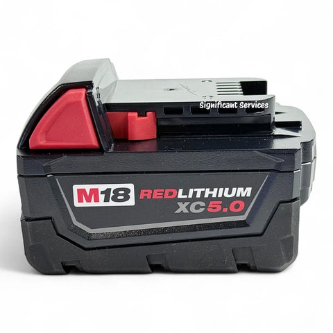 New Milwaukee 48-59-1850P M18 18-Volt Lithium-Ion Starter Kit 5.0 Ah Batteries