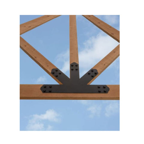 Simpson Strong-Tie AGPB91212 Outdoor Accents Mission Gable Plate 12:12 Pitch 2Pk