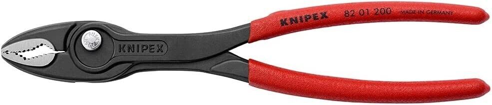 Knipex Twingrip slip Joint Pliers nonslip plastic coating black atramentize82 01