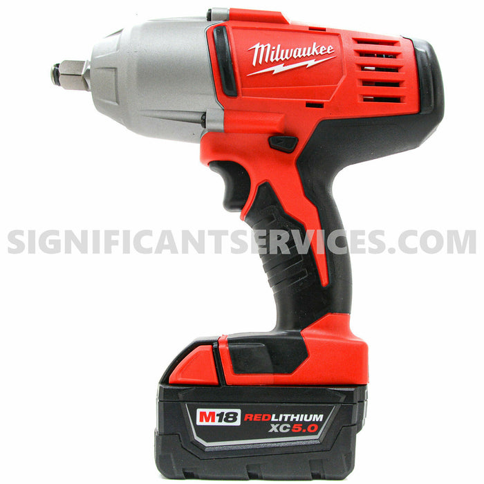 New Milwaukee 2663-20 M18 Cordless 1/2" High Torque Impact Wrench 5.0 Ah Battery