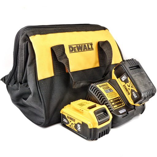 DeWALT 20V MAX XR Li-Ion 5.0 Ah Battery Charger Combo Bag Carrying Case Kit