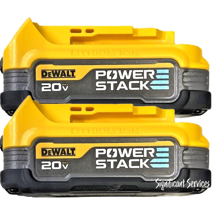 DeWALT DCBP034 20V Max Li-ion Power Stack Compact Battery Packs 20 Volt 2 pack